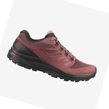 Salomon WoOUTLINE GORE-TEX Túracipő Női Piros | HU 2830ZUT